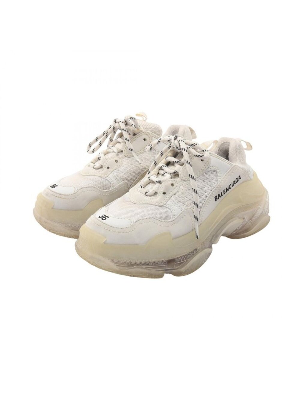 Balenciaga Sneakers Triple S White Leather